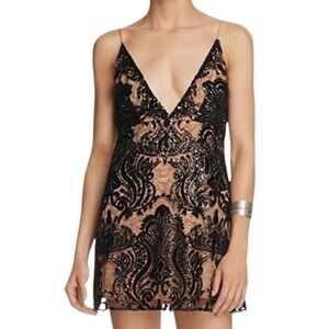 Free People Night Shimmers mini dress NWT